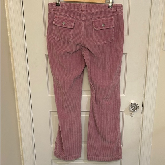 BDG Urban Outfitters Mid-Rise Pink Corduroy Flare Pants - Picture 2 of 4